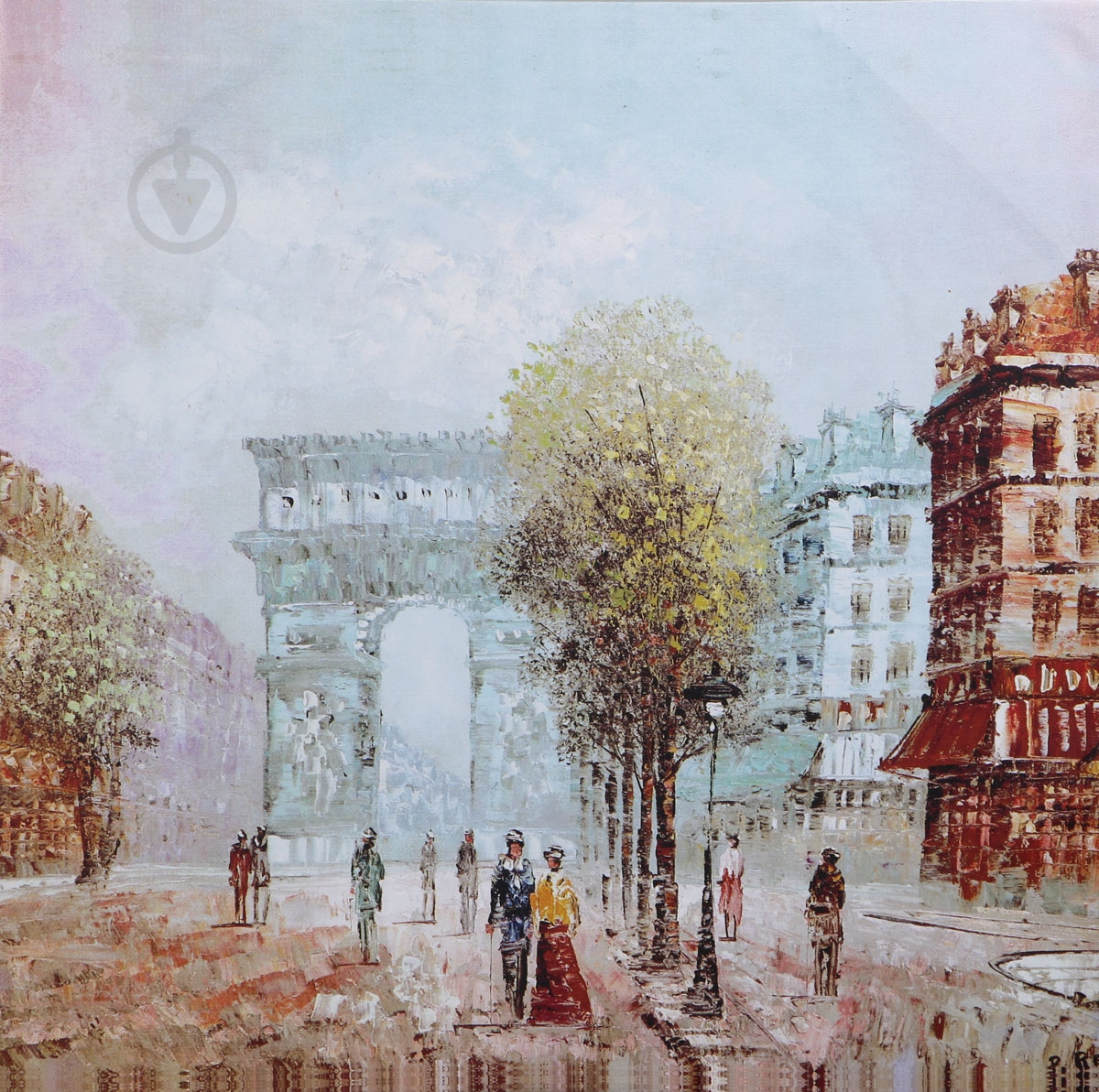 Репродукция Old Paris 1 80x80 см - фото 1 Репродукция Old Paris 1 80x80 см - фото 1