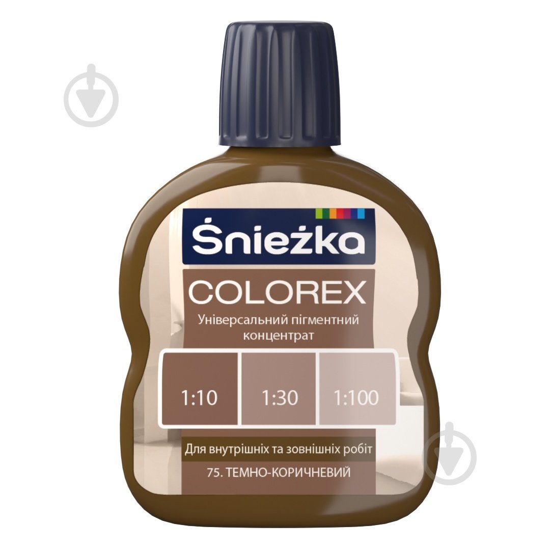 Пігмент Sniezka Colorex темно-коричневий 100 мл - фото 1