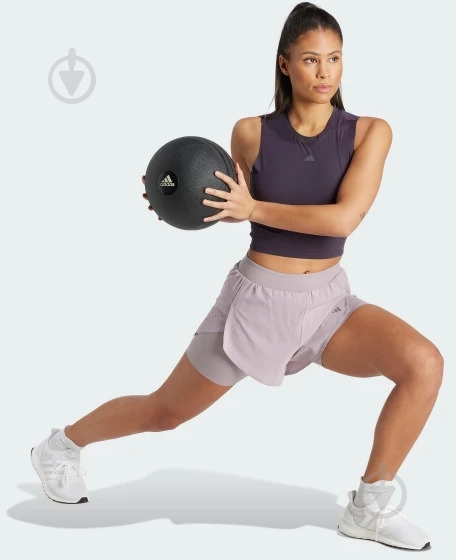 Футболка Adidas ELEV HIIT TK IQ1763 р.M коричневый - фото 3
