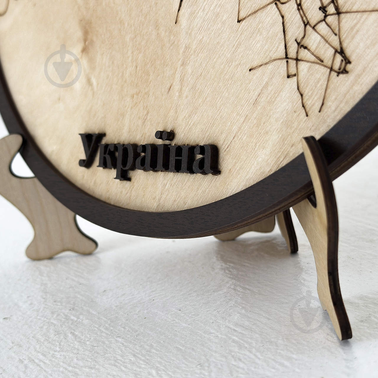 Карта Украины Ужгород круглая d30 - фото 8