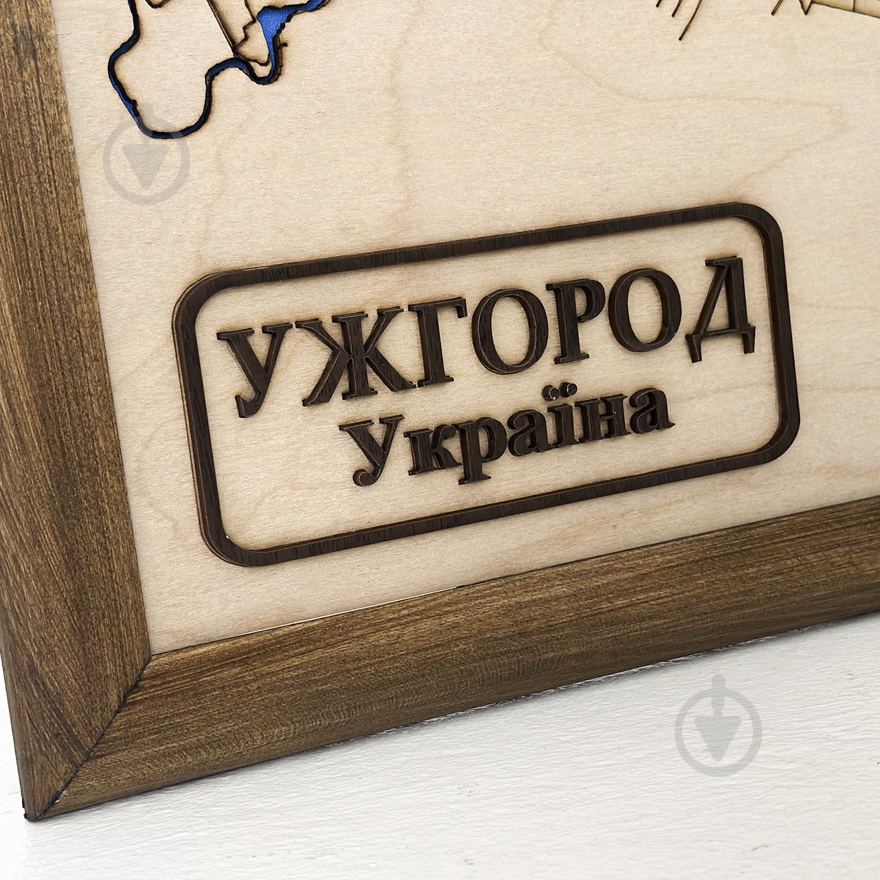 Карта Украины Ужгород 45x45 см - фото 6
