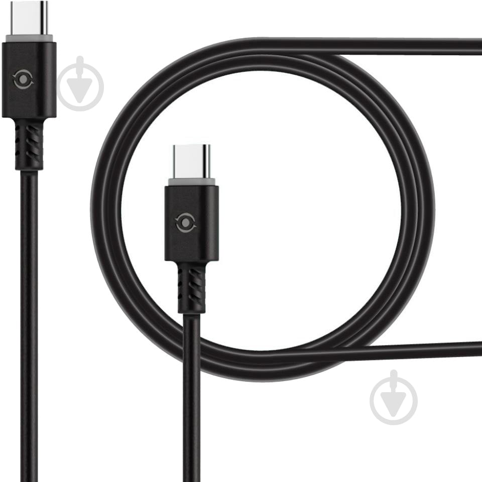 Кабель Intaleo USB Type-C- to USB Type-C (31278513) 1,2 м чорний - фото 1 Кабель Intaleo USB Type-C- to USB Type-C (31278513) 1,2 м чорний - фото 1