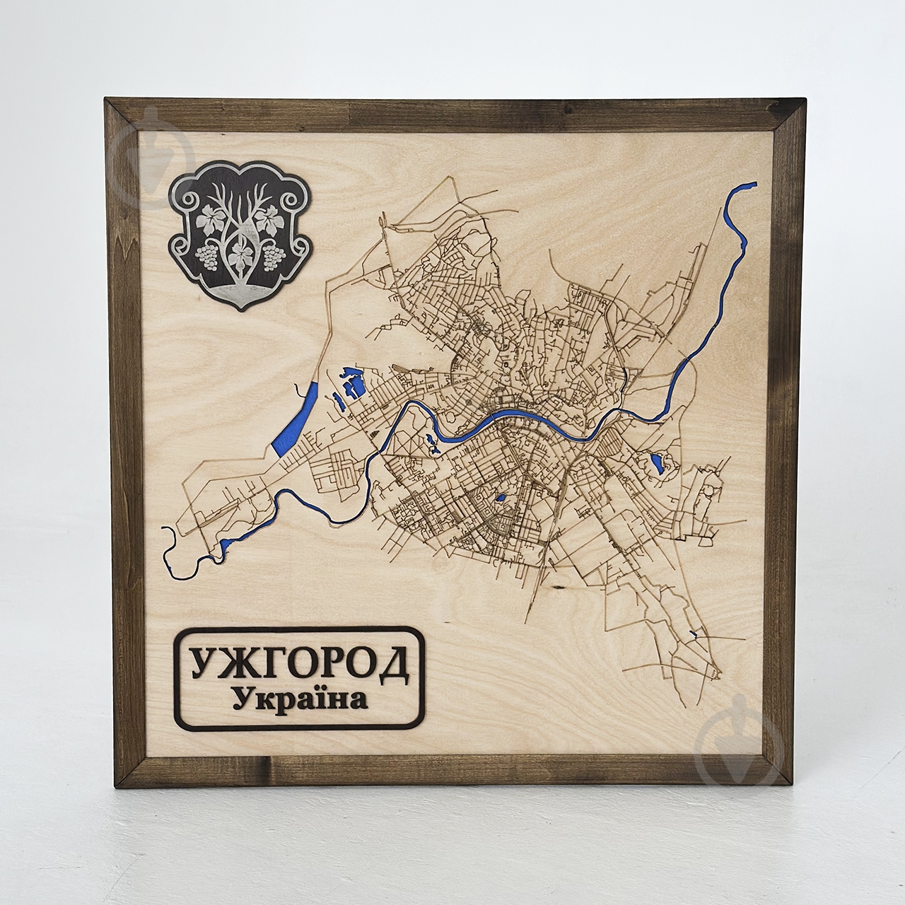 Карта Украины Ужгород 65x65 см - фото 3 Карта Украины Ужгород 65x65 см - фото 3