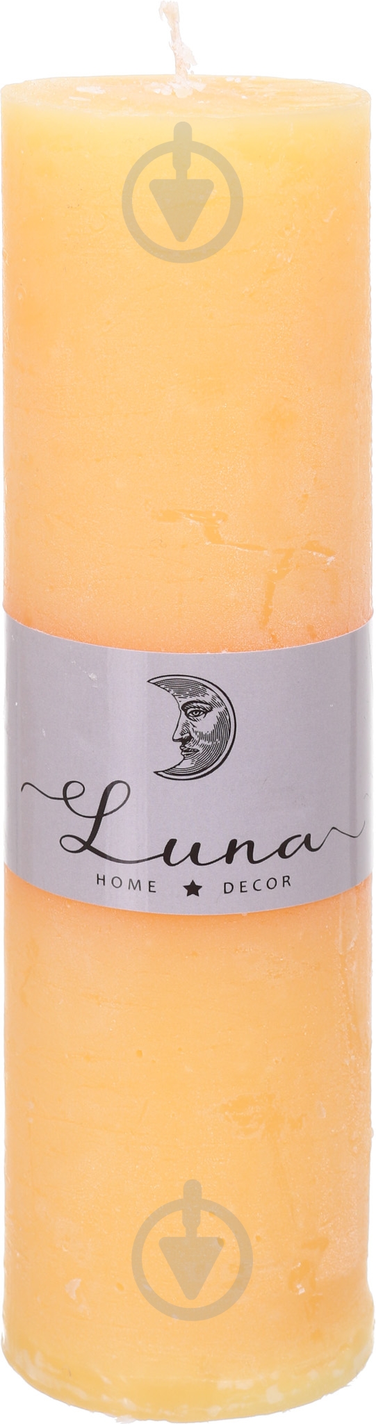 Свічка Рустік циліндр жовтий C5520-121 Luna - фото 1