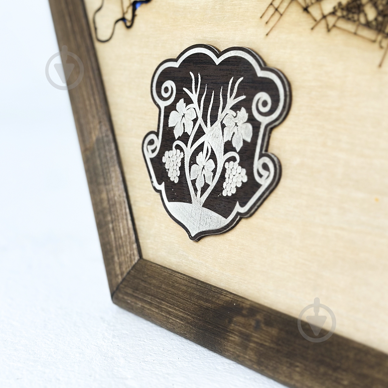 Карта Украины Ужгород шестиугольная 40x46 см - фото 4