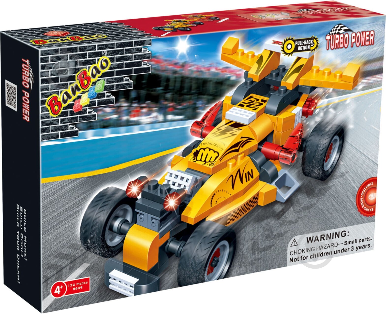 Конструктор BanBao Гоночный инерционный автомобиль Непобедимость 8609 - фото 1 Конструктор BanBao Гоночный инерционный автомобиль Непобедимость 8609 - фото 1