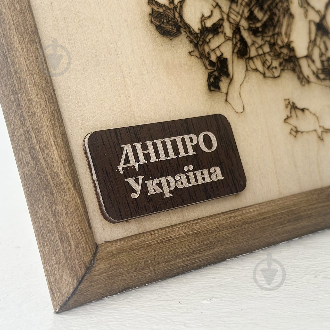 Карта Украины Днепр 20x20 см - фото 4