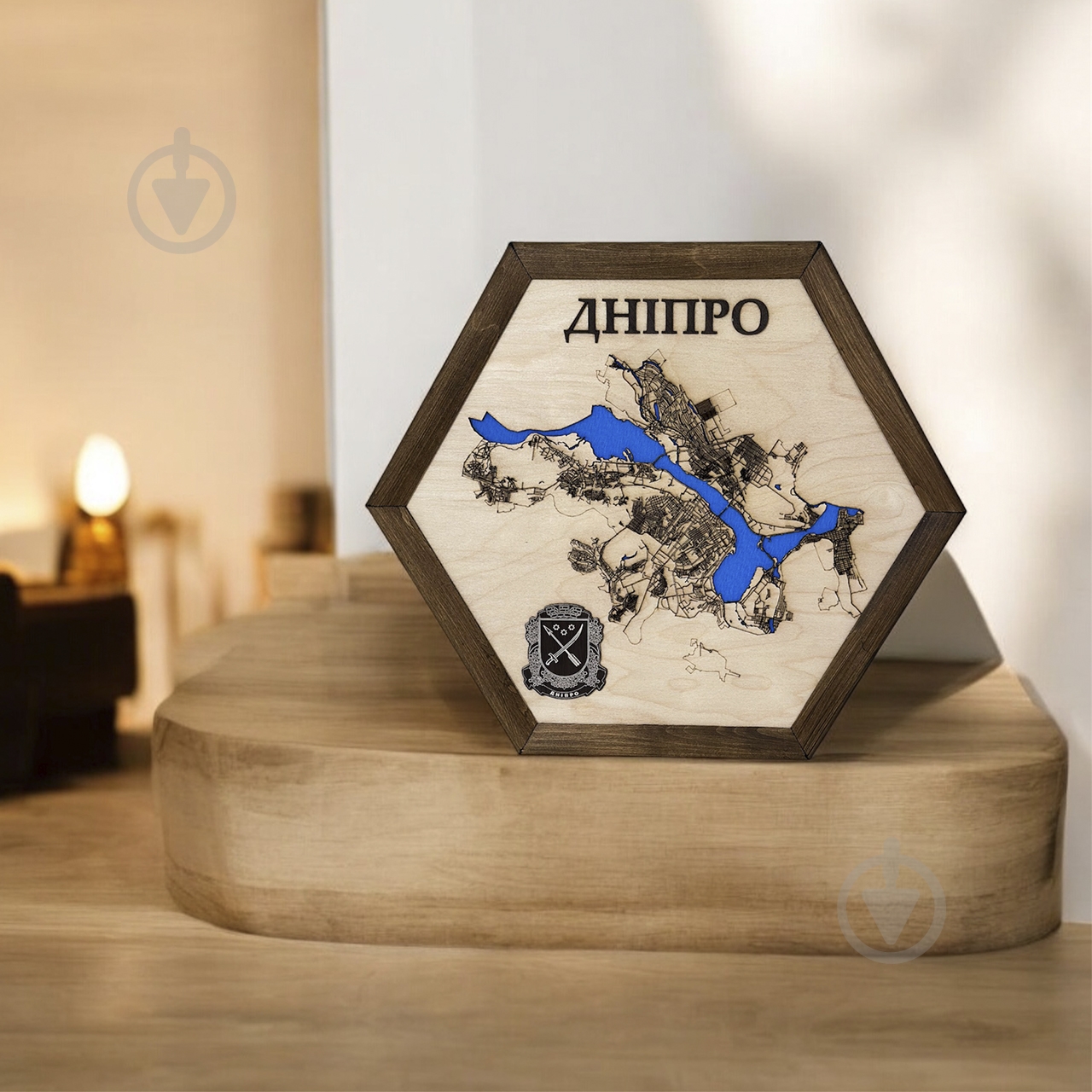 Мапа України Дніпро 40x46 см - фото 2