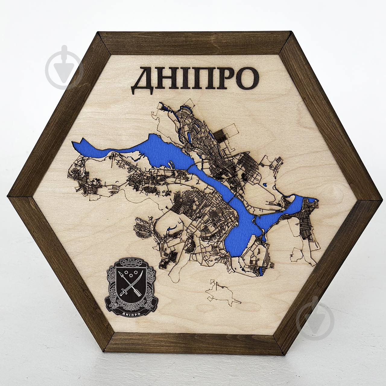 Мапа України Дніпро 40x46 см - фото 3