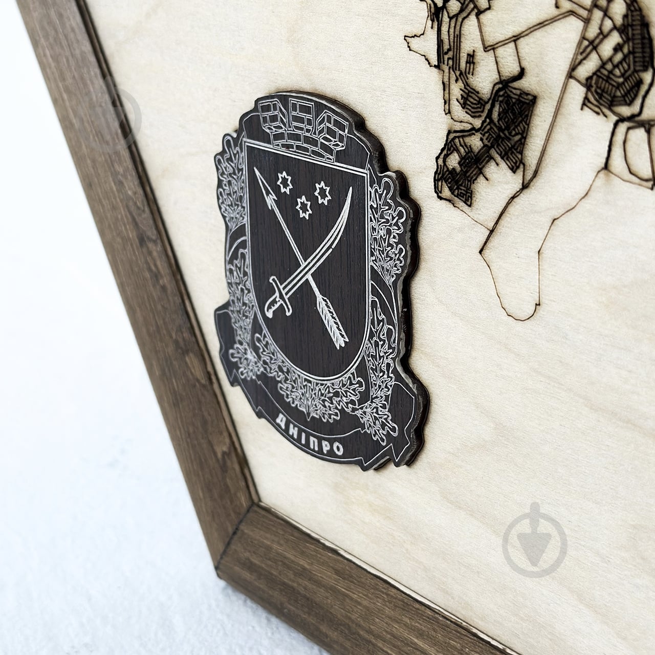 Мапа України Дніпро 40x46 см - фото 7