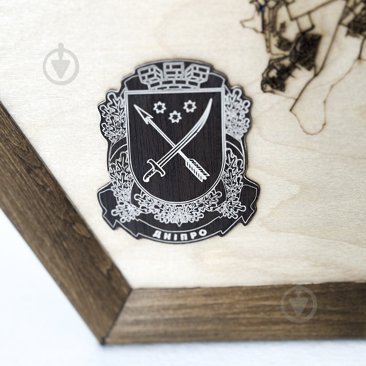 Мапа України Дніпро 40x46 см - фото 5