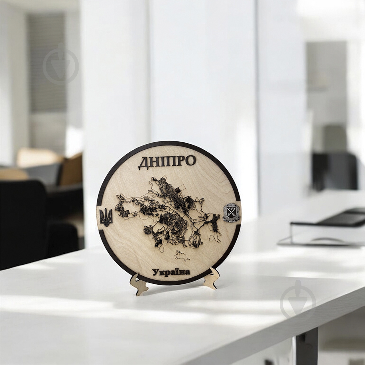 Карта Украины Днепр с подставкой d30 - фото 2 Карта Украины Днепр с подставкой d30 - фото 2