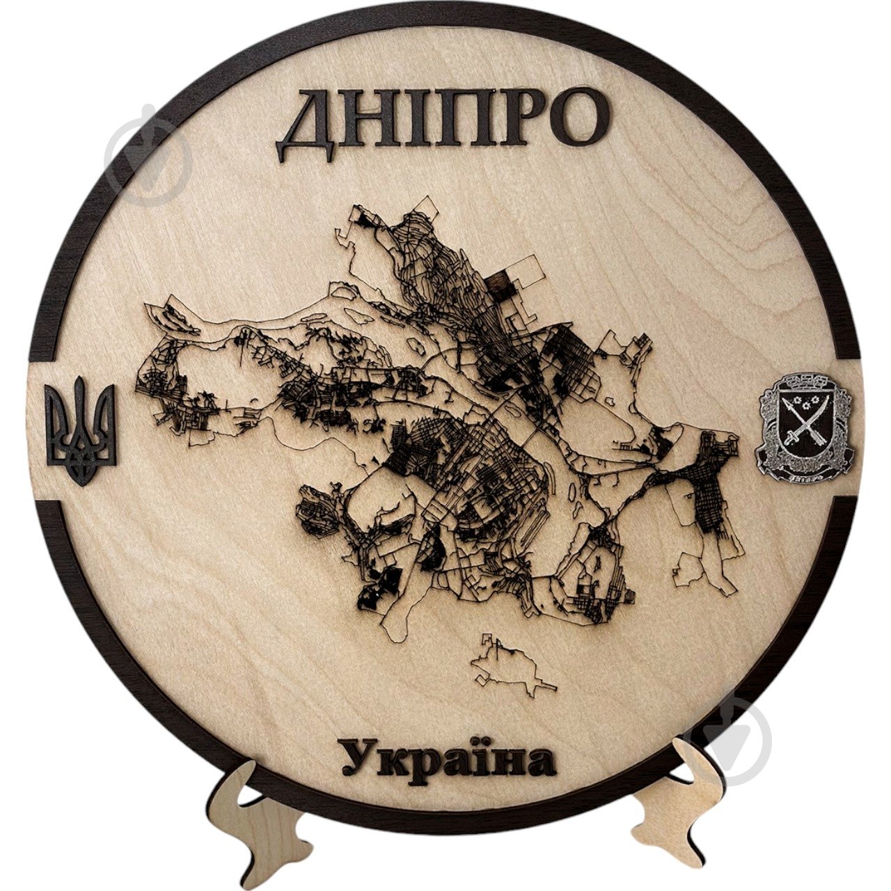 Карта Украины Днепр с подставкой d30 - фото 1 Карта Украины Днепр с подставкой d30 - фото 1