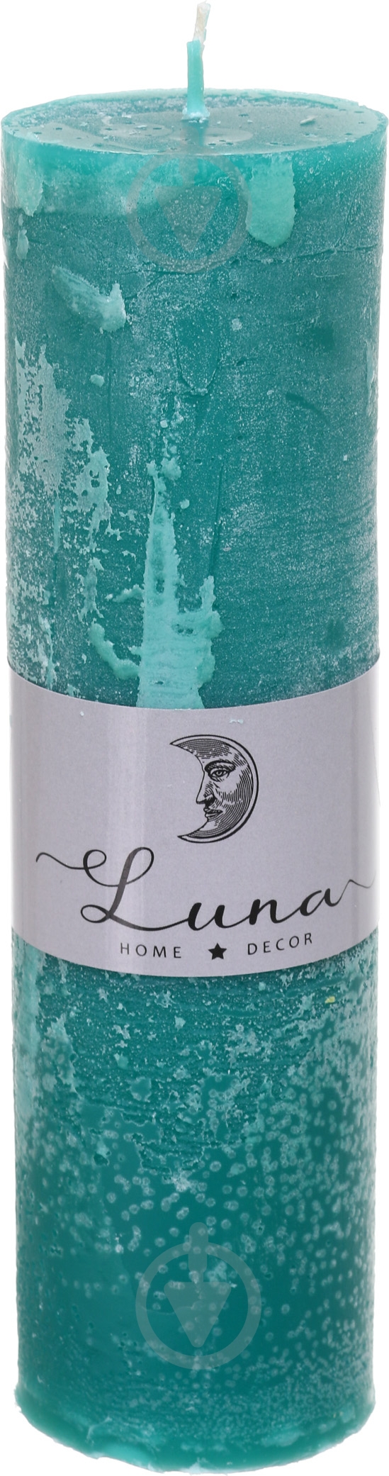 Свеча Рустик цилиндр изумрудный C5520-327 Luna - фото 1