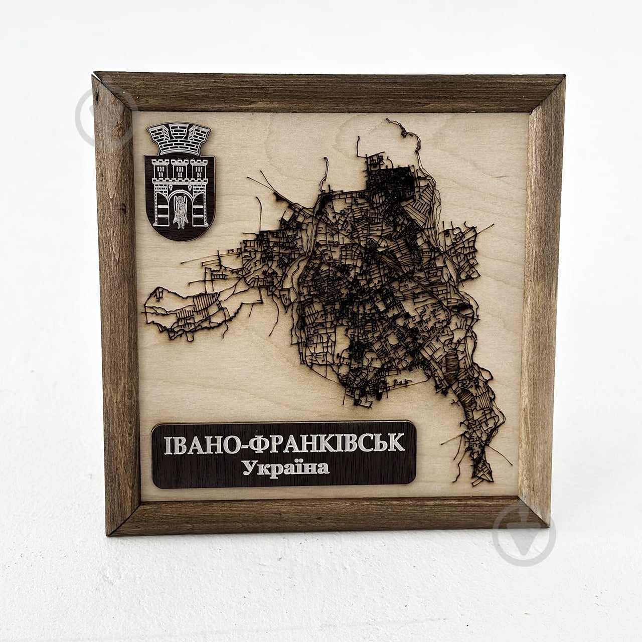 Карта Украины Ивано-Франковск 20x20 см - фото 4