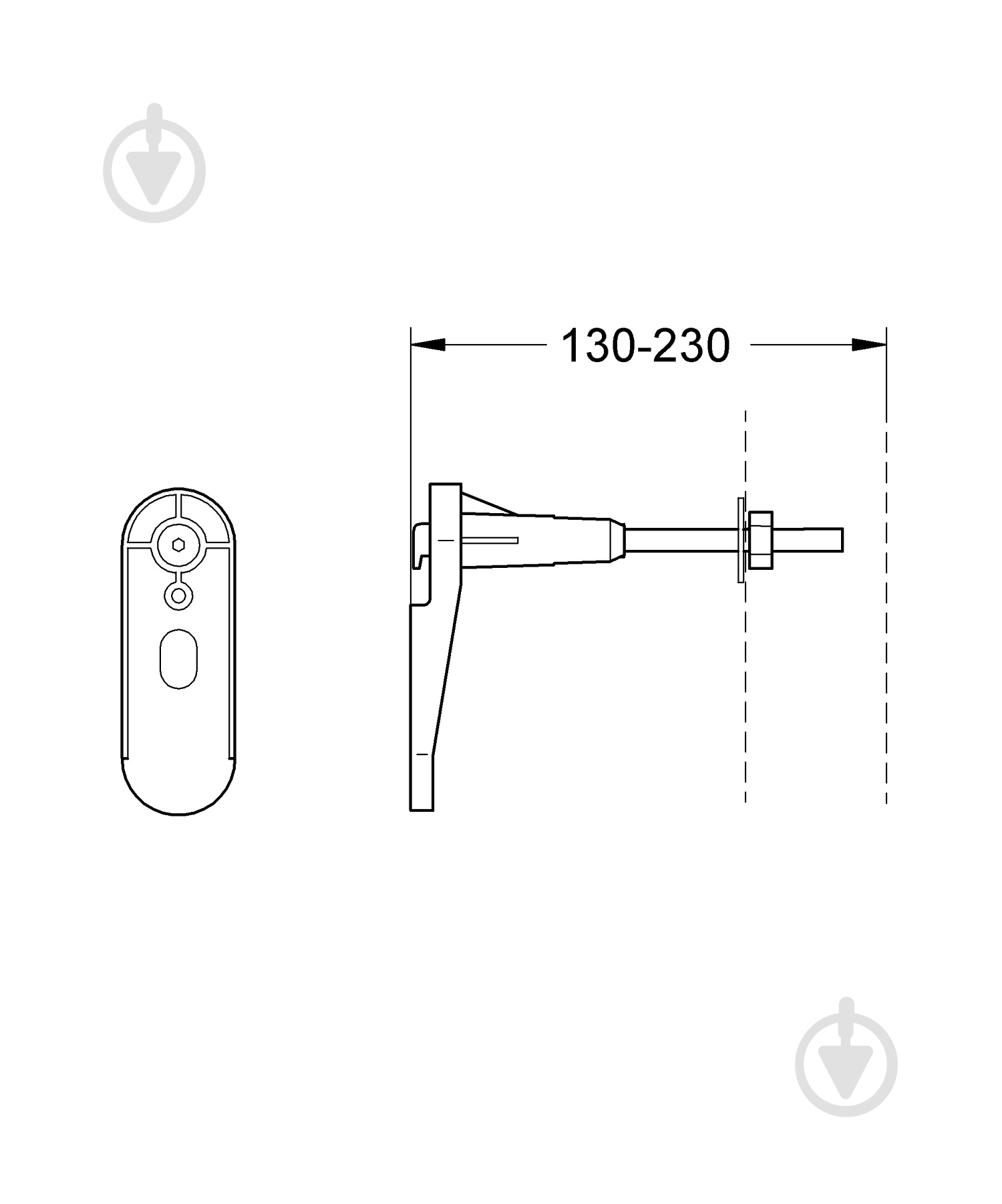 Комплект крепления к стене Grohe Rapid SL - фото 3