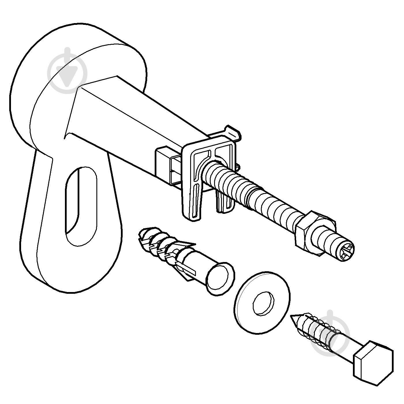 Комплект крепления к стене Grohe Rapid SL - фото 2