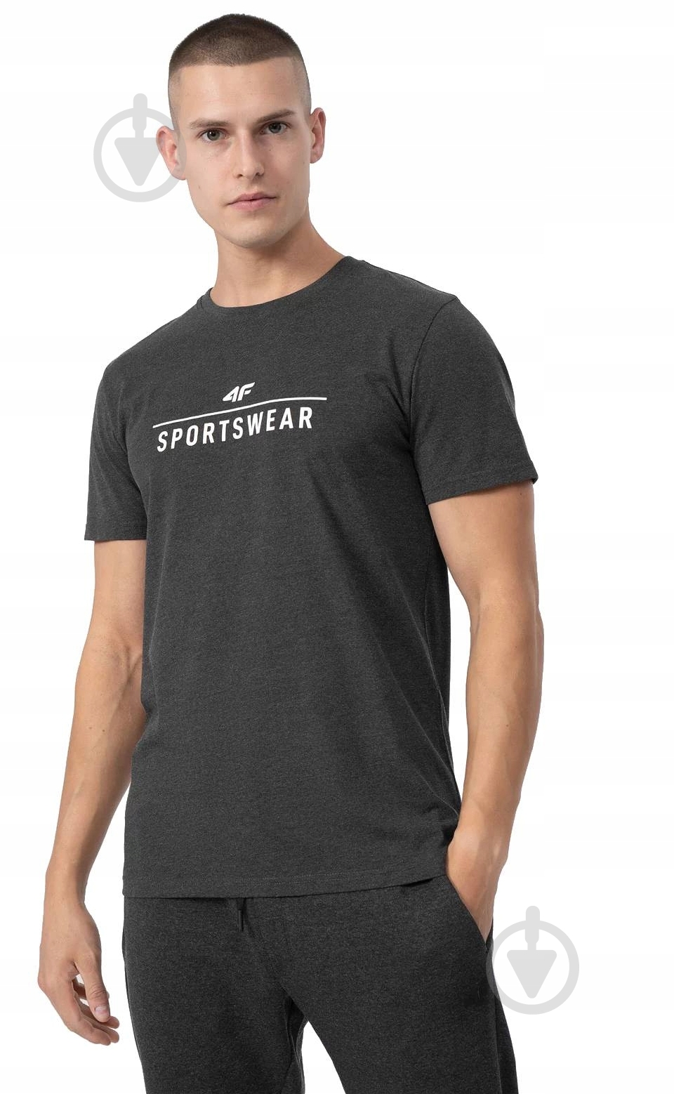 Футболка 4F TSHIRT M539 4FSS23TTSHM539-23M р.S серый - фото 1