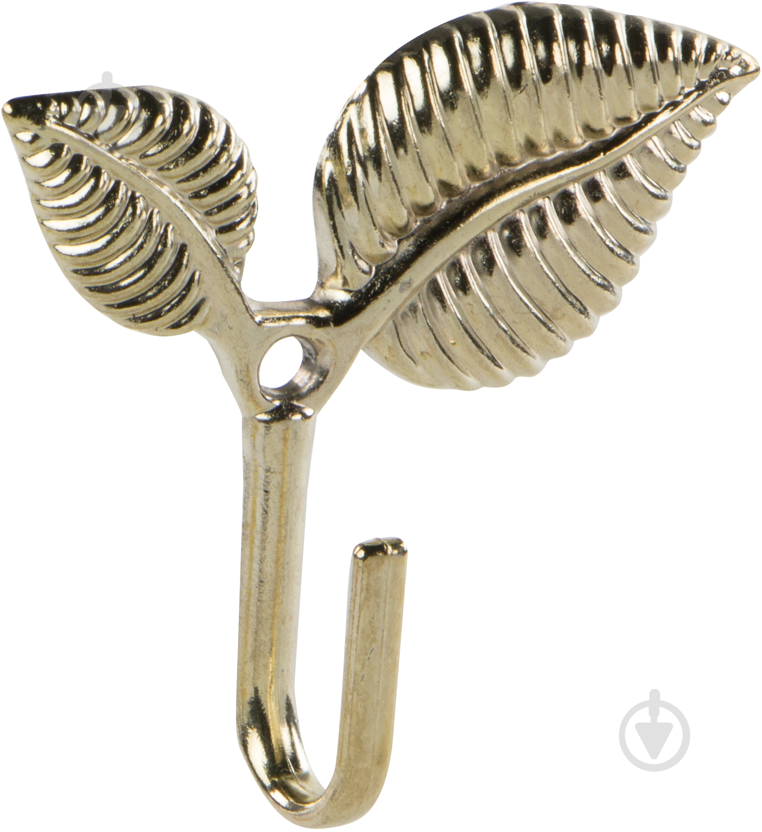Крючок листья золото 24073 - фото 1
