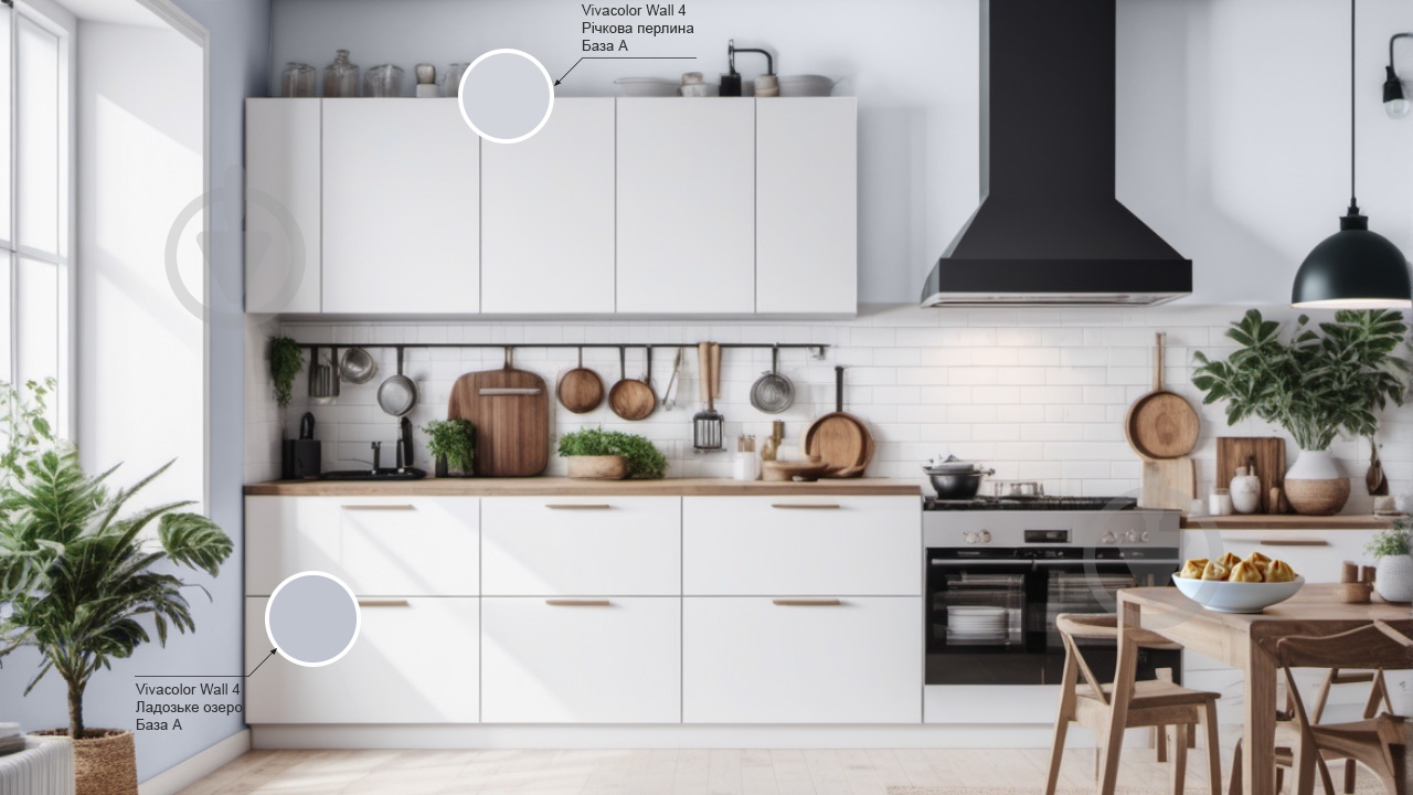 Краска интерьерная латексная Vivacolor Wall 4 глубокий мат Речная жемчужина H500 2,7 л - фото 3 Краска интерьерная латексная Vivacolor Wall 4 глубокий мат Речная жемчужина H500 2,7 л - фото 3