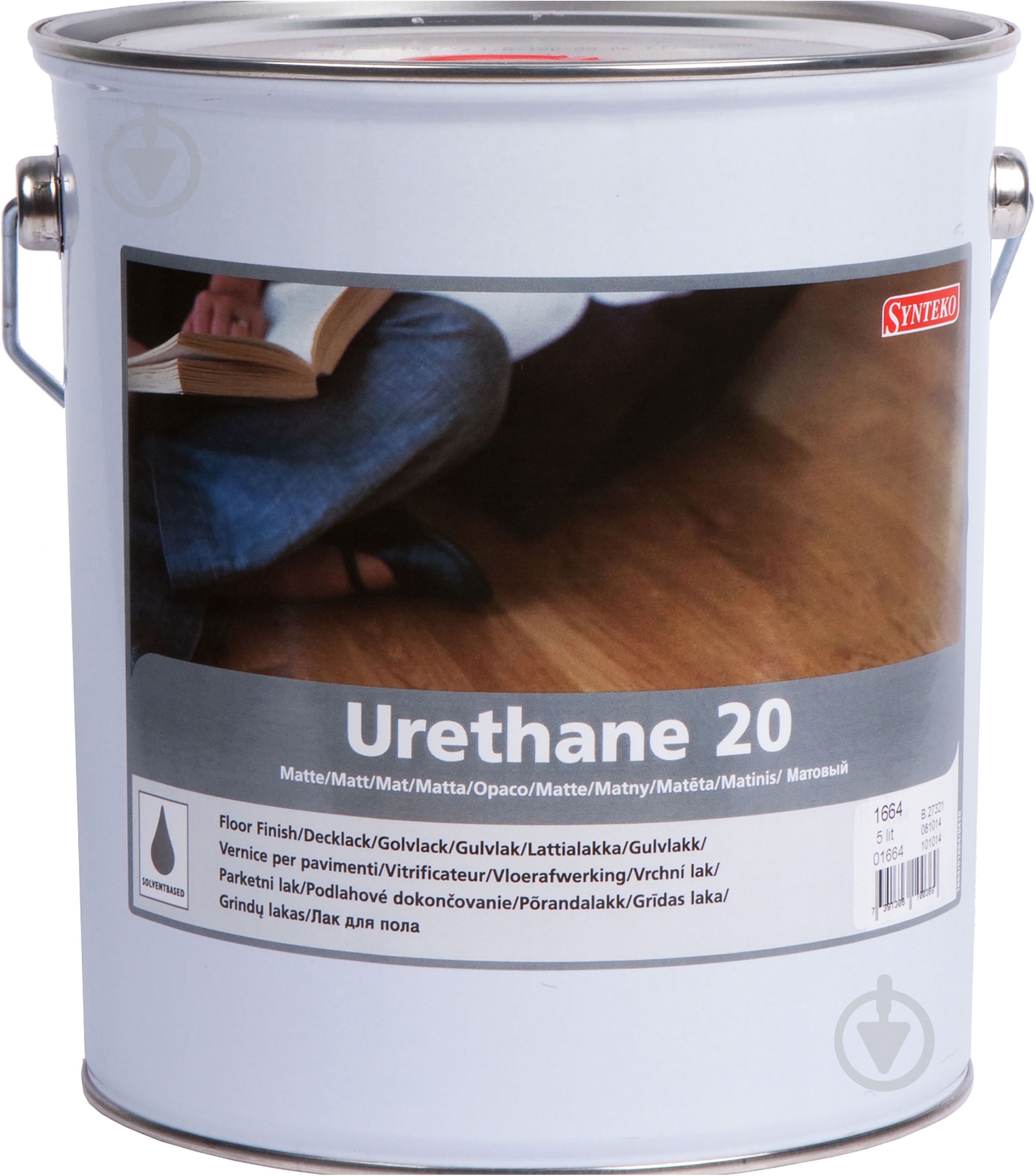 Лак паркетний URETHANE 20 SYNTEKO мат 5 л - фото 1
