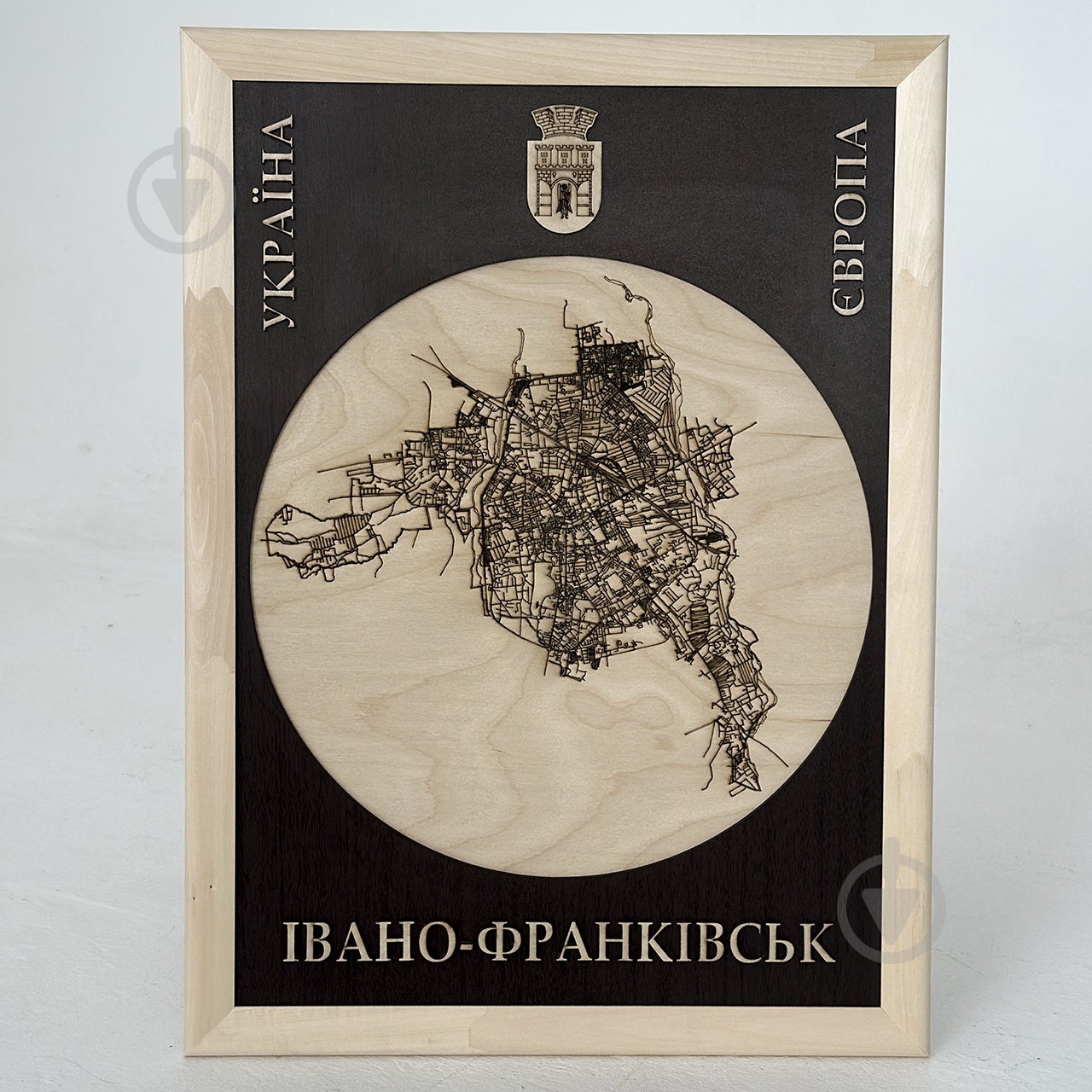Карта Украины Ивано-Франковск 61x45 см - фото 3