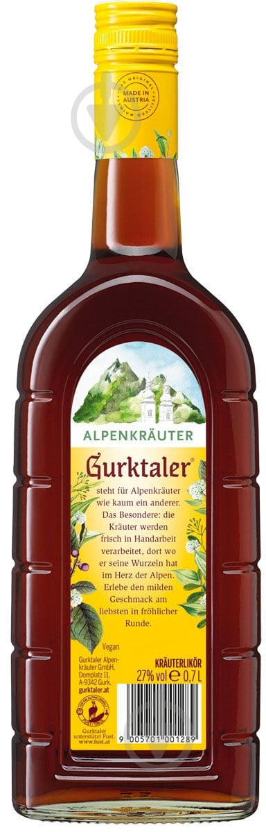 Ликер Gurktaler Alpenkrauter 0,7 л - фото 1