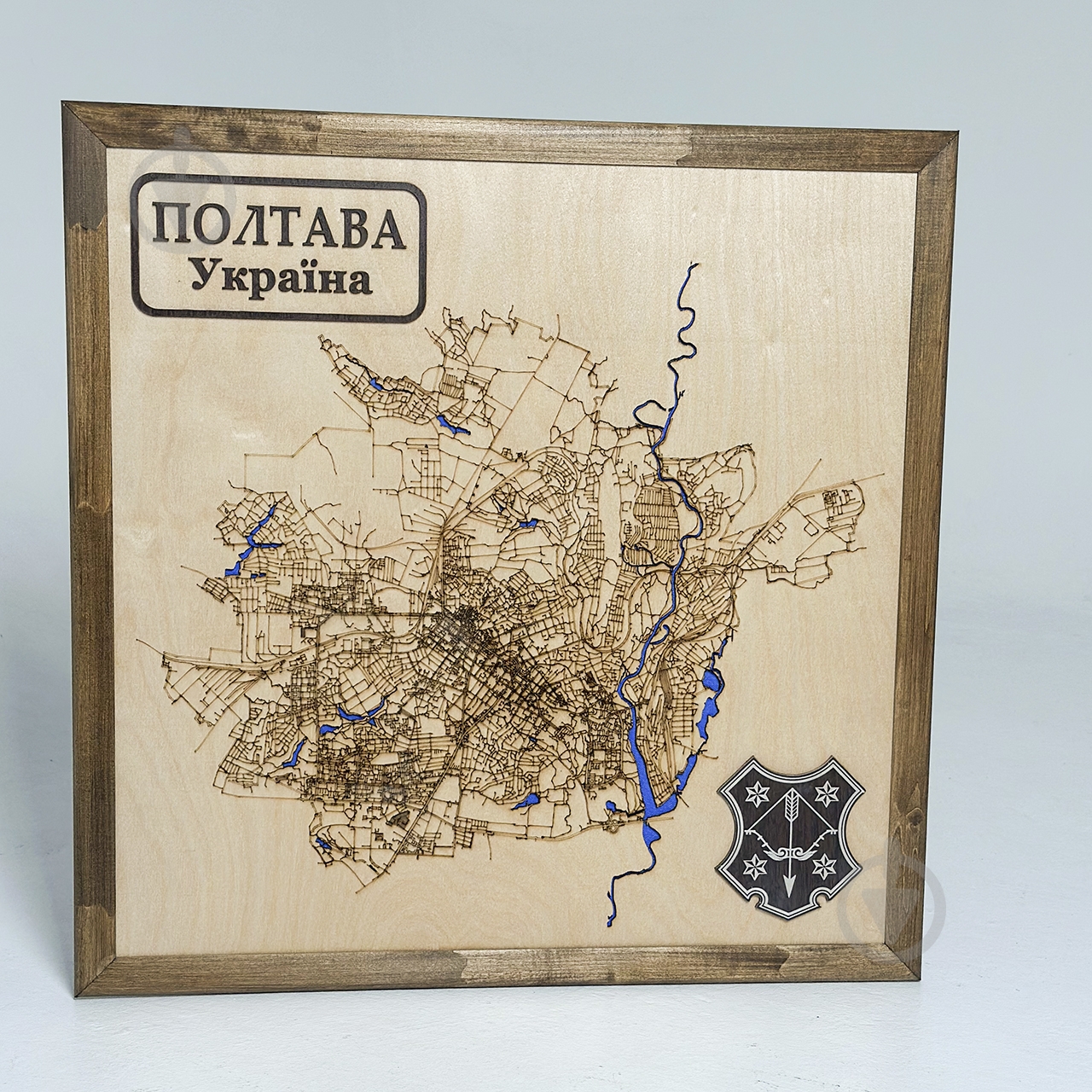 Карта Украины Полтава 65x65 см - фото 3 Карта Украины Полтава 65x65 см - фото 3