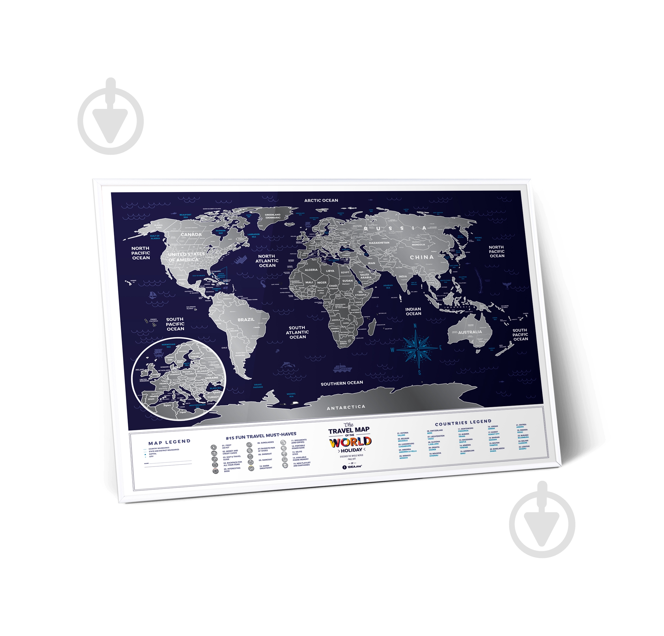 Скретч-карта Travel Map Holiday World (англ) - фото 1