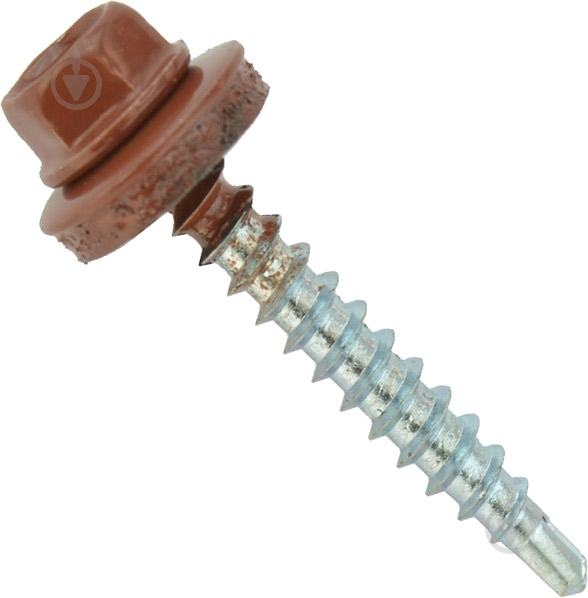 Саморез кровельный по дереву 4,8x55 мм вес гнилая вишня RAL 3009 Expert Fix - фото 1