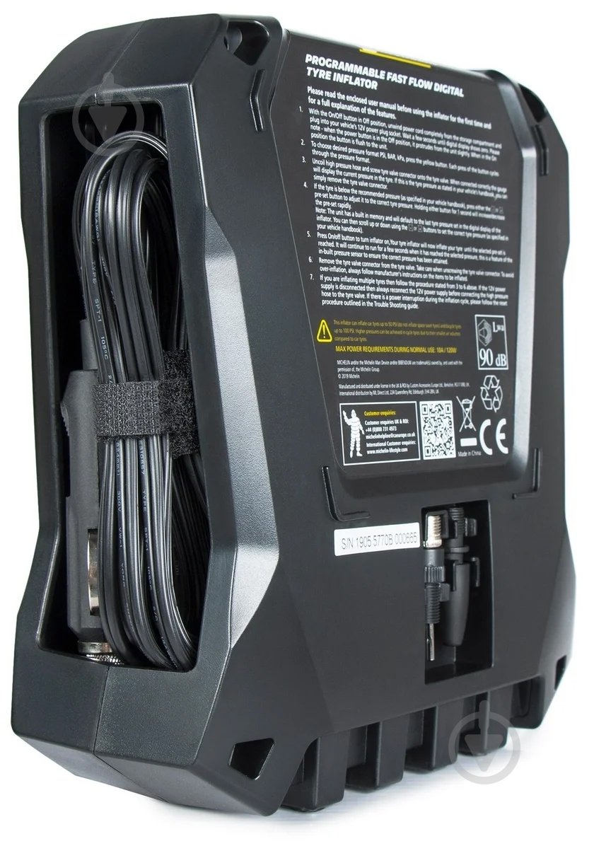 Компресcор автомобильный Michelin Programmable Fast Flow Digital Tyre - фото 3