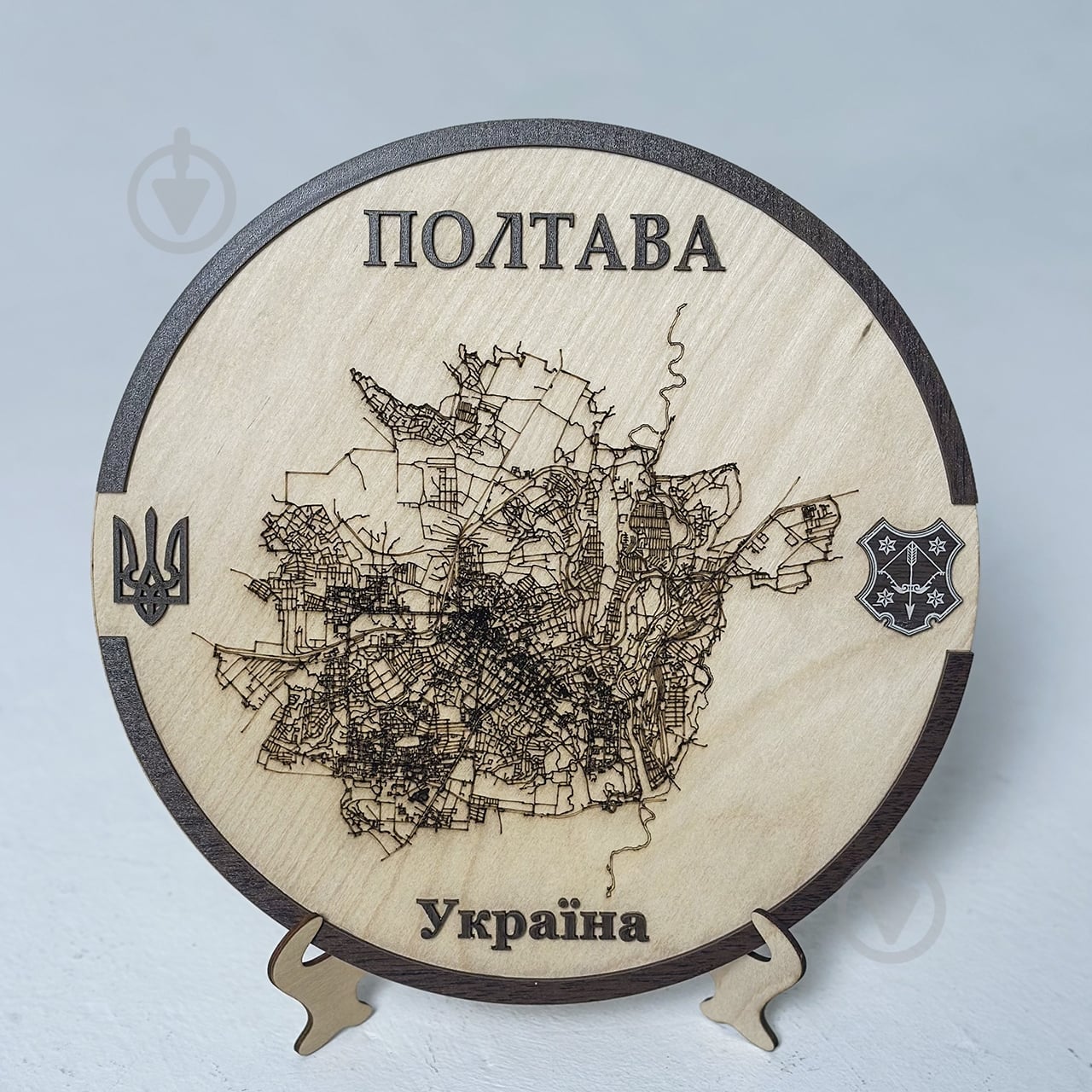 Карта Украины Полтава круглая d30 - фото 4 Карта Украины Полтава круглая d30 - фото 4