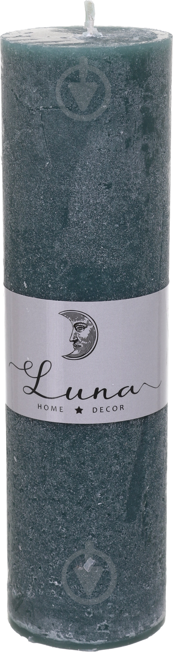 Свеча Рустик цилиндр темно-серый C5520-444 Luna - фото 1