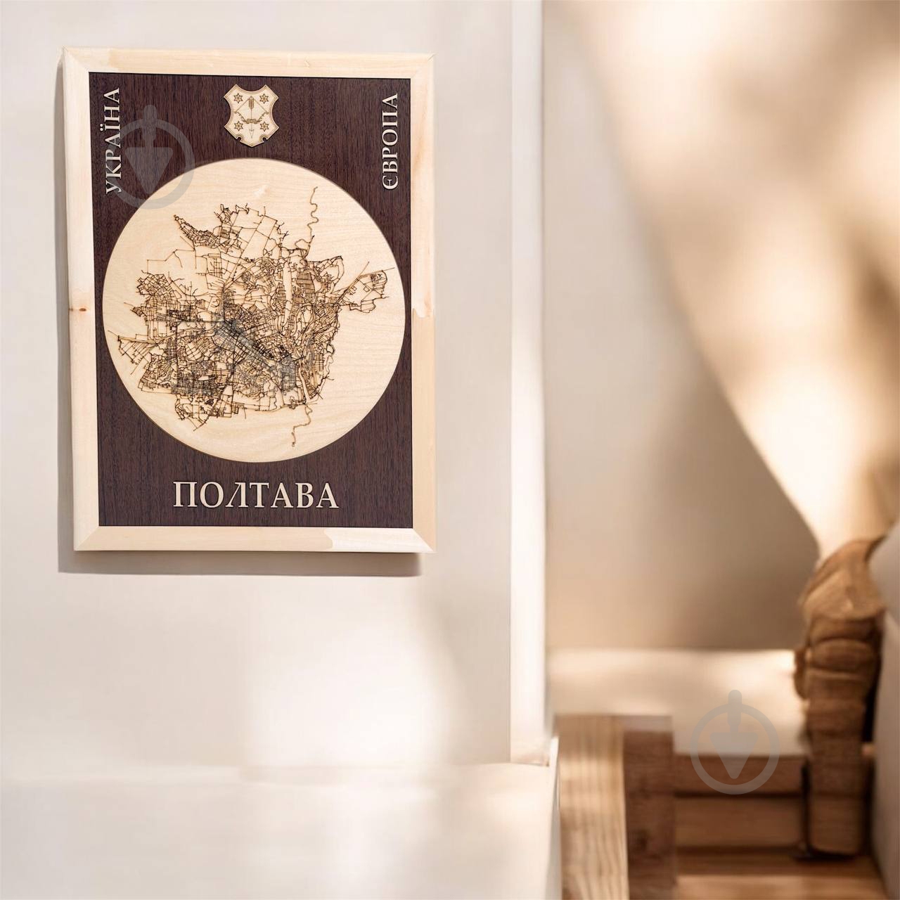 Мапа України Полтава 61x45 см - фото 2 Мапа України Полтава 61x45 см - фото 2
