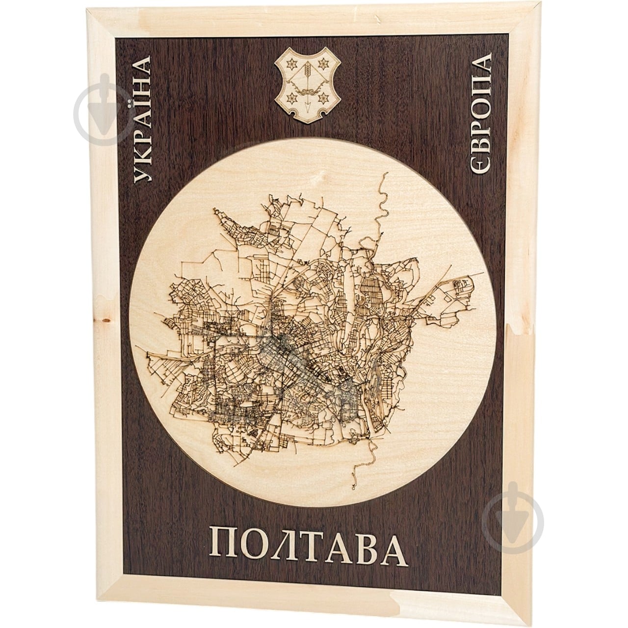 Мапа України Полтава 61x45 см - фото 1 Мапа України Полтава 61x45 см - фото 1