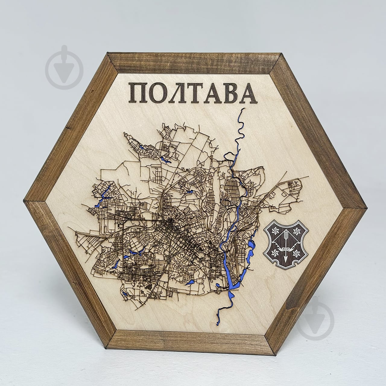 Мапа України Полтава 40x46 см - фото 3