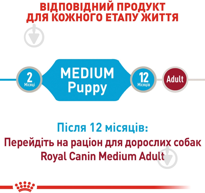 Корм влажный для щенков для средних пород Royal Canin MEDIUM PUPPY (Медиум Паппи соус), пауч, 140 г 140 г - фото 3 Корм влажный для щенков для средних пород Royal Canin MEDIUM PUPPY (Медиум Паппи соус), пауч, 140 г 140 г - фото 3