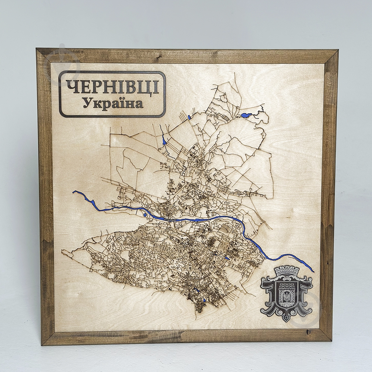 Мапа України Чернівці 60x60 см - фото 3