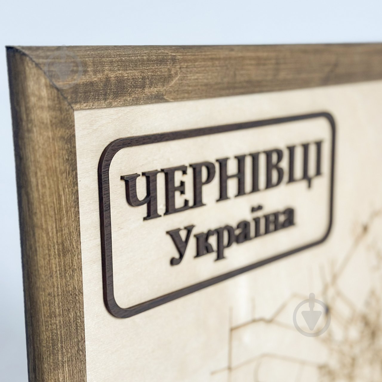 Мапа України Чернівці 60x60 см - фото 6