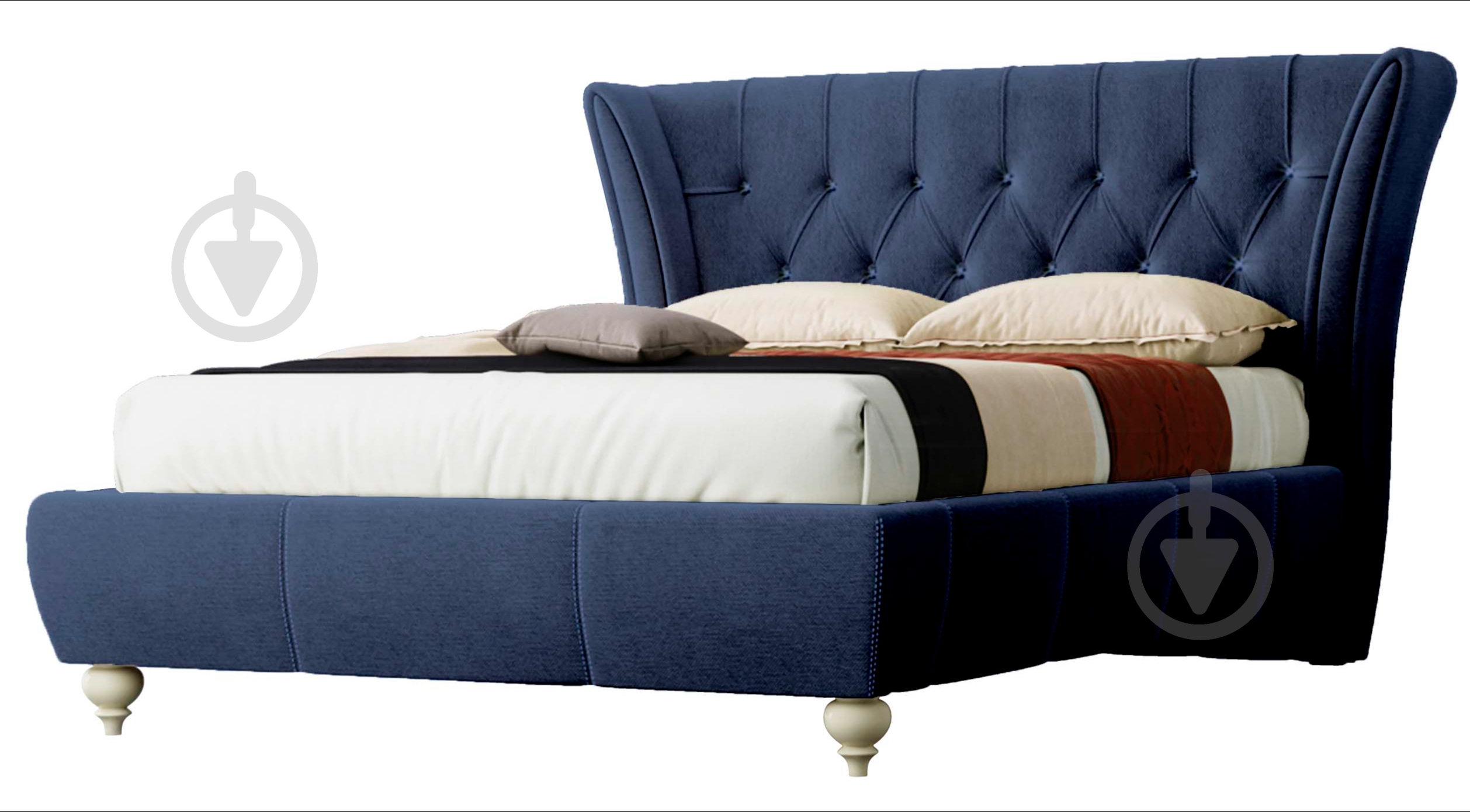 Кровать Green Sofa ЭММА, лагуна 39 120x200 см синий - фото 1 Кровать Green Sofa ЭММА, лагуна 39 120x200 см синий - фото 1
