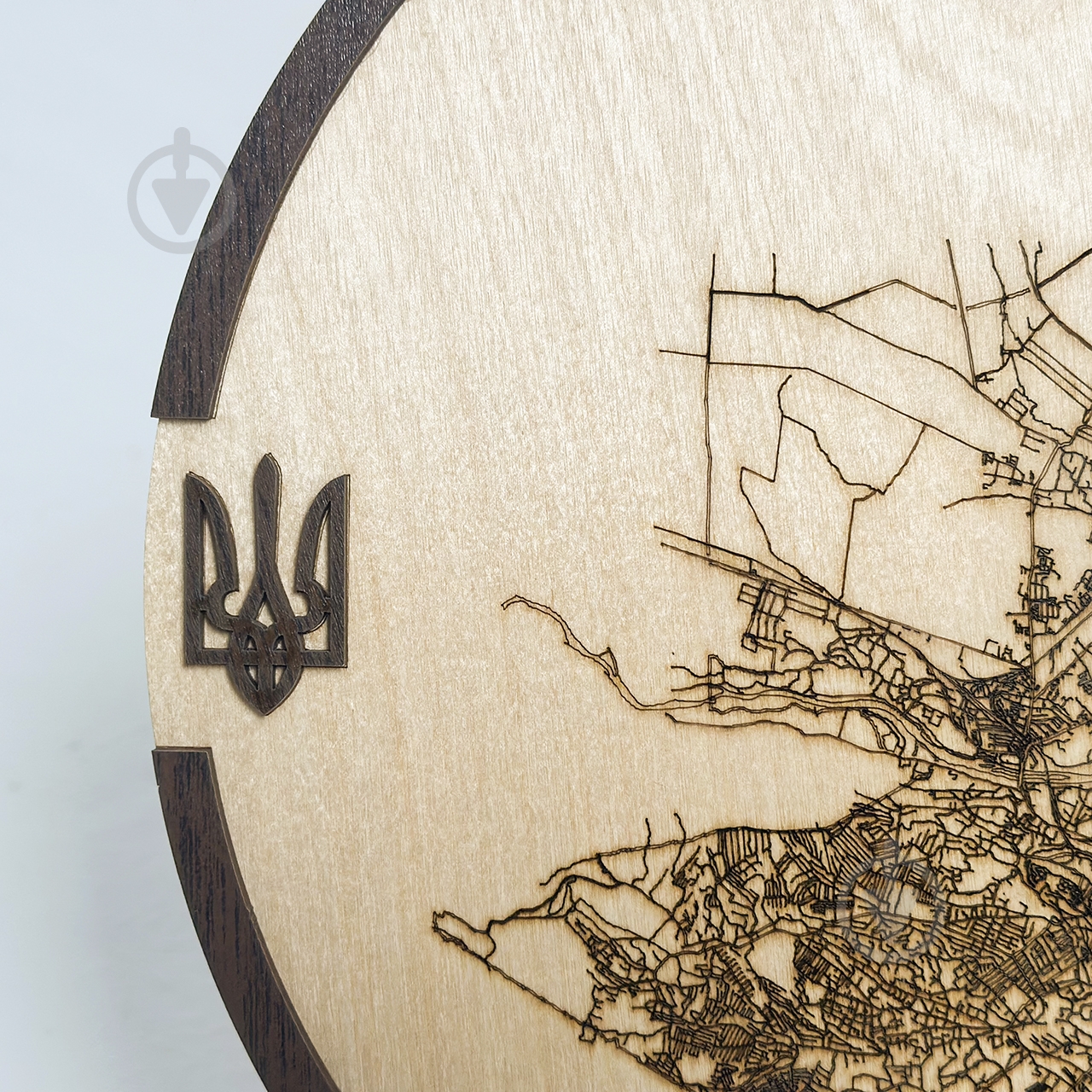 Карта Украины Черновцы круглая с подставкой d20 - фото 3
