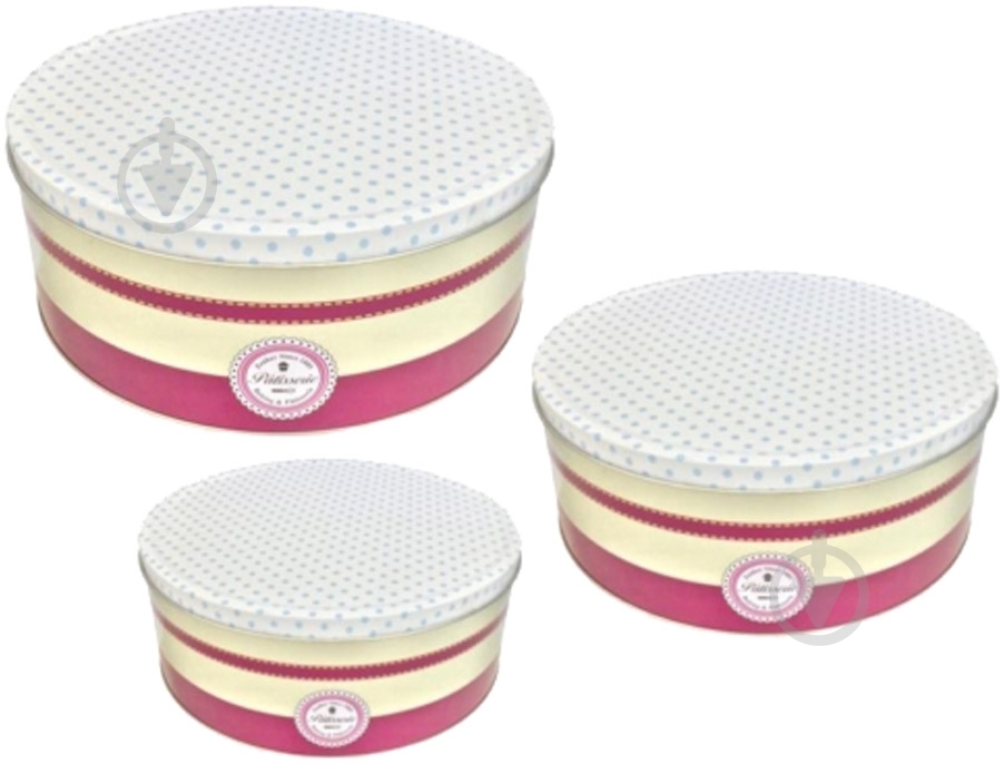 Набор коробок для печенья Fackelmann 3 шт 12253 - фото 1 Набор коробок для печенья Fackelmann 3 шт 12253 - фото 1