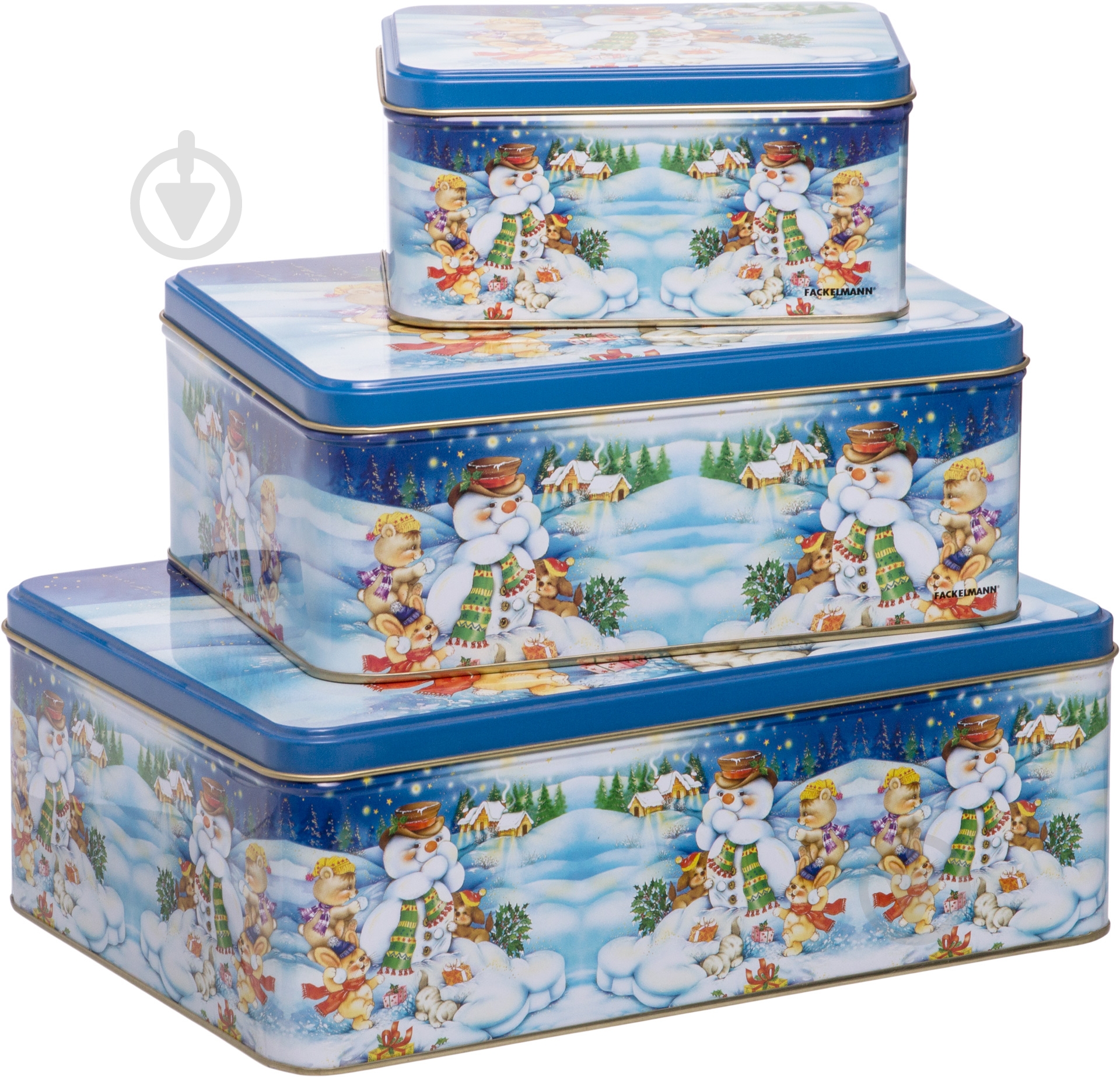 Набор коробок для печенья Fackelmann 3 шт. 12268 - фото 1 Набор коробок для печенья Fackelmann 3 шт. 12268 - фото 1