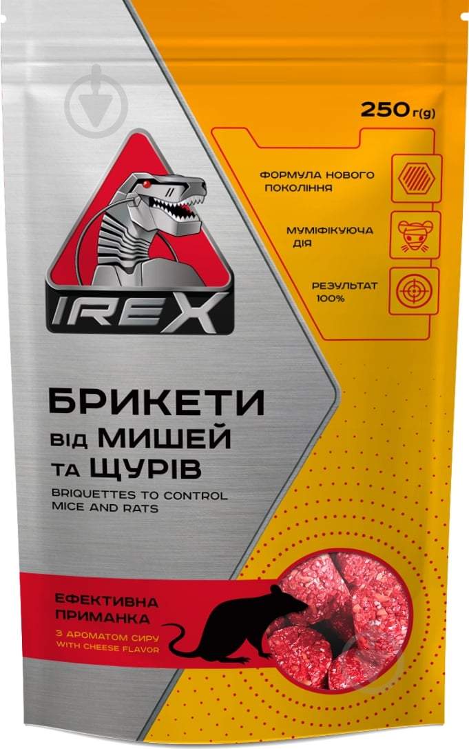 Брикеты от мышей и крыс IREX 250 г - фото 1