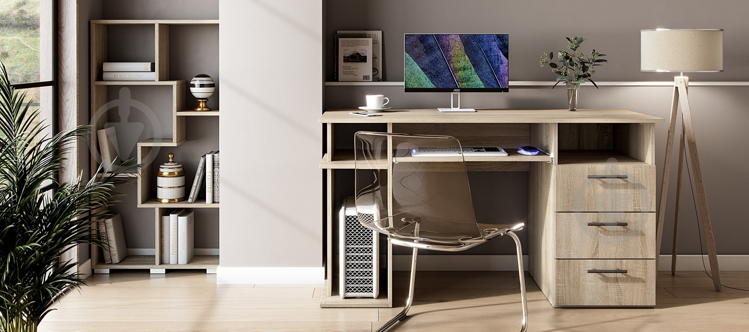 УЦЕНКА! Стол компьютерный Грейд Рико дуб сонома (УЦ №2935) - фото 3 УЦЕНКА! Стол компьютерный Грейд Рико дуб сонома (УЦ №2935) - фото 3