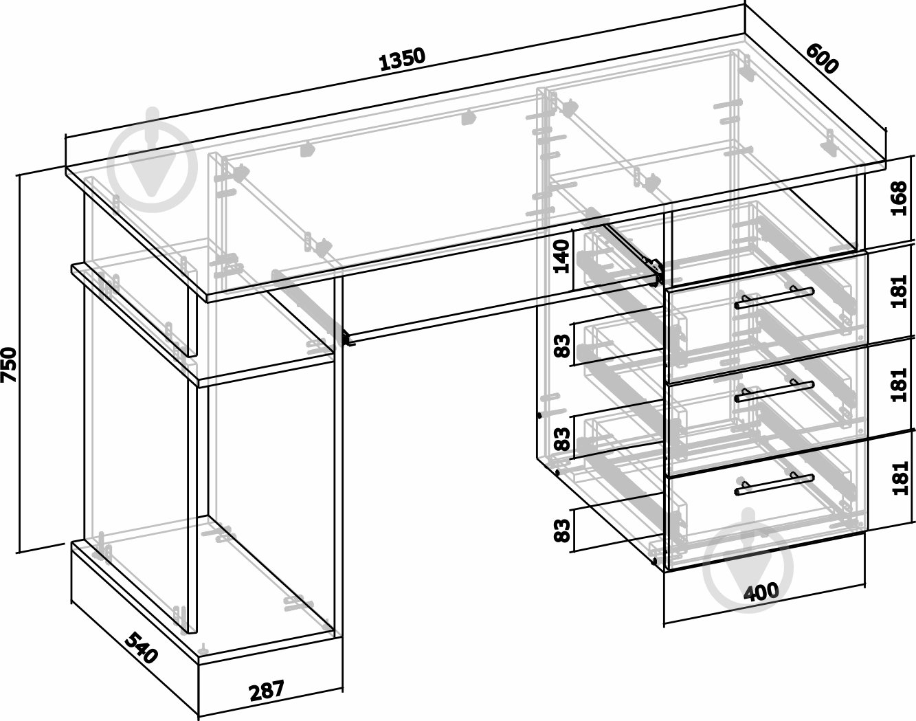 УЦЕНКА! Стол компьютерный Грейд Рико дуб сонома (УЦ №2935) - фото 2 УЦЕНКА! Стол компьютерный Грейд Рико дуб сонома (УЦ №2935) - фото 2