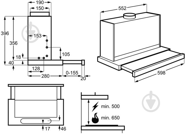 Вытяжка Electrolux EFP60436OX - фото 7