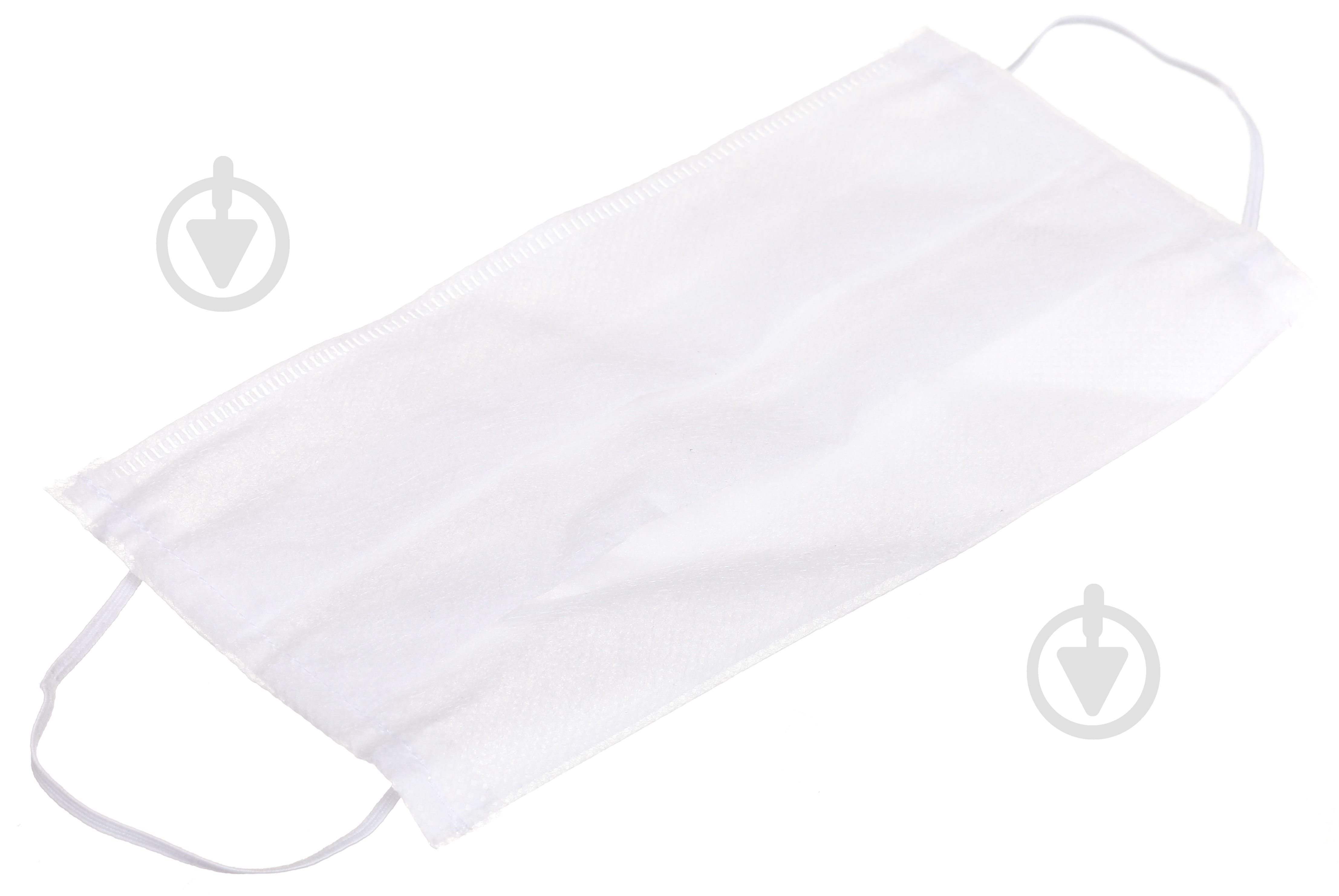 Маска трьохшарова біла 10х8 см 10 шт./уп. - фото 3 Маска трьохшарова біла 10х8 см 10 шт./уп. - фото 3