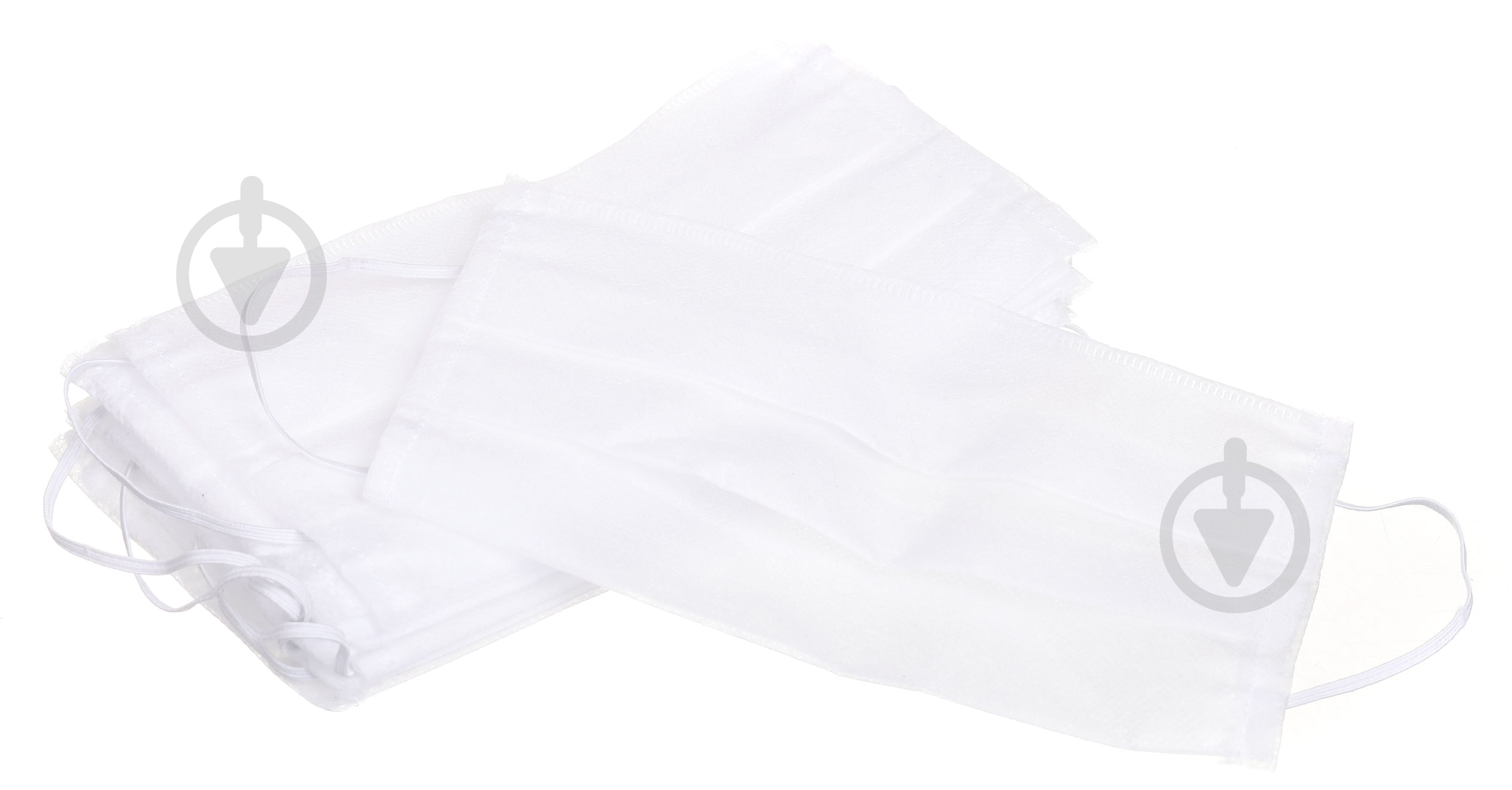 Маска трьохшарова біла 10х8 см 10 шт./уп. - фото 2 Маска трьохшарова біла 10х8 см 10 шт./уп. - фото 2