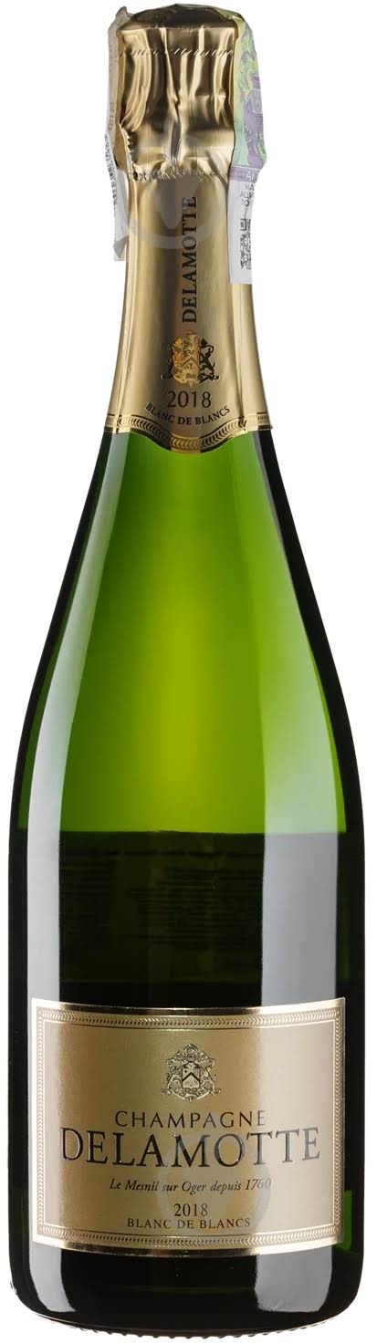 Вино игристое Delamotte Blanc de Blancs 2018 0,75 л - фото 1 Вино игристое Delamotte Blanc de Blancs 2018 0,75 л - фото 1